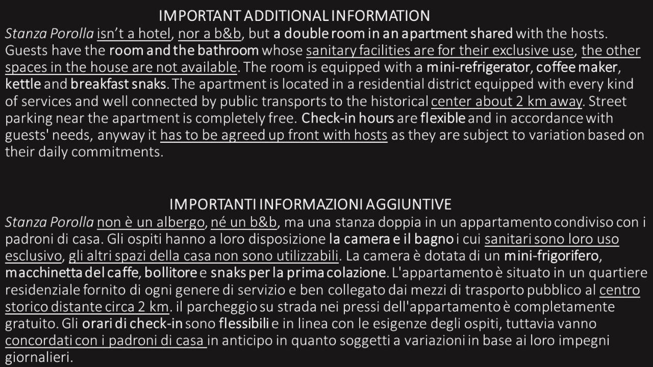 Stanza Porolla - Matrimoniale Con Bagno Privato Privatunterkunft